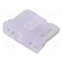20 pcs : 341722-58V - Fuse: fuse, 3A, 58VDC, automotive, 11mm, tin alloy