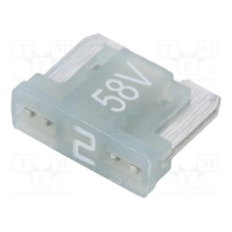 20 pcs : 341720-58V - Fuse: fuse, 2A, 58VDC, automotive, 11mm, tin alloy