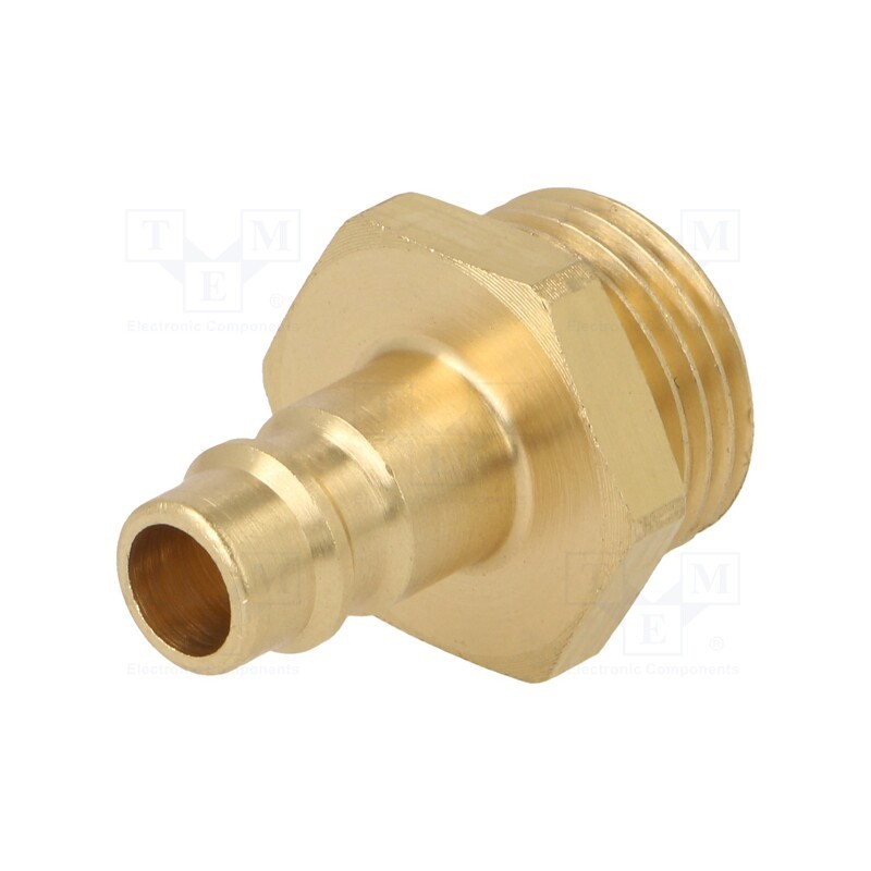 10 pcs : K26 GZ12 - Connector, connector pipe, 0÷35bar, brass, NW 7,2, -20÷100°C