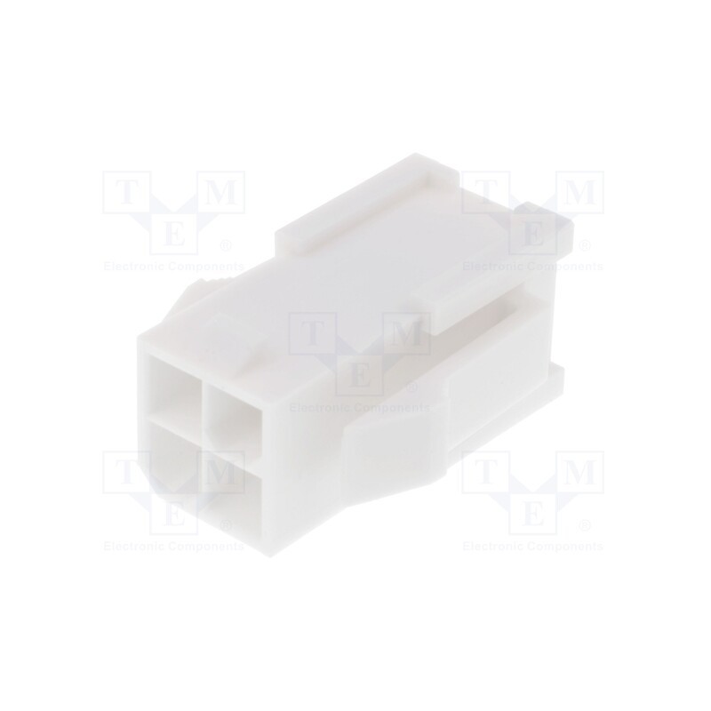 10 pcs : 39012046 - Plug, wire-wire, male, Mini-Fit Jr, 4.2mm, PIN: 4, w/o contacts