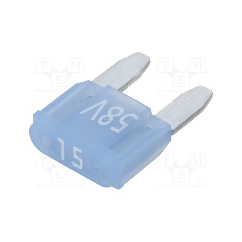 20 pcs : 341129-58V - Fuse: fuse, 15A, 58VDC, automotive, 11.2mm, tin alloy