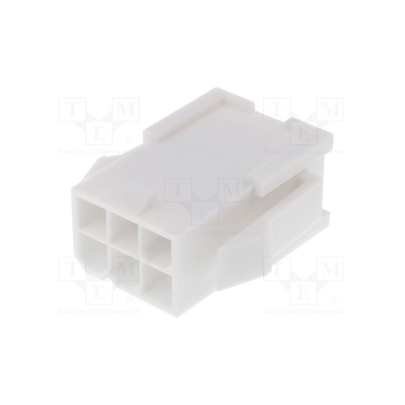 10 pcs : 39012066 - Plug, wire-wire, male, Mini-Fit Jr, 4.2mm, PIN: 6, w/o contacts