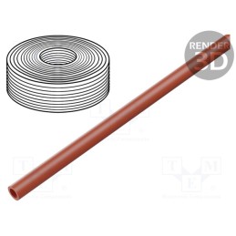 10 m : 558287 - Pneumatic tubing, -0.95÷10bar, PUN-H, Tube in.diam: 6.7mm, red
