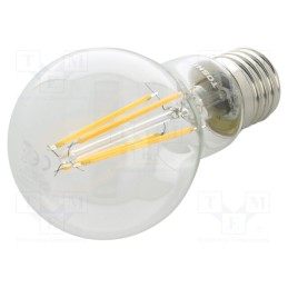 10 pcs : DELS-FBW400727AE11 - LED lamp, warm white, E27, 230VAC, 806lm, 7W, 270°, 2700K, CRImin: 80