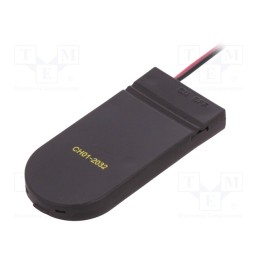 10 pcs : CH01-2032AS - Holder, 2032,BR2032,CR2032, Batt.no: 2, cables, black, 150mm