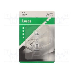 10 pcs : LLB477P - Filament lamp: automotive, PX26d, transparent, 12V, 55W, LLB