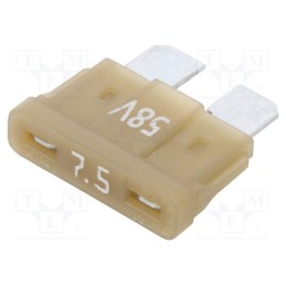 20 pcs : 340026-58V - Fuse: fuse, 7.5A, 58VDC, automotive, 19.3mm, tin alloy