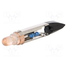 10 pcs : LO-T6.8-24AC/DC - LED lamp, orange, T6,8, 24VDC, 24VAC