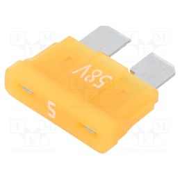 20 pcs : 340024-58V - Fuse: fuse, 5A, 58VDC, automotive, 19.3mm, tin alloy