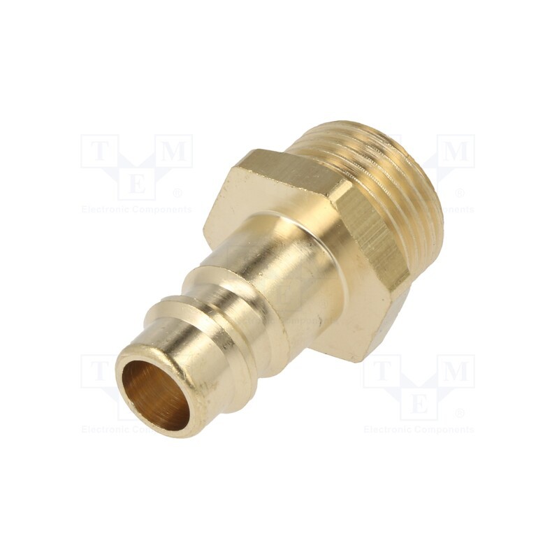 10 pcs : ES 38 NA - Quick connection coupling, 0÷35bar, brass, 33mm, 1000l/min