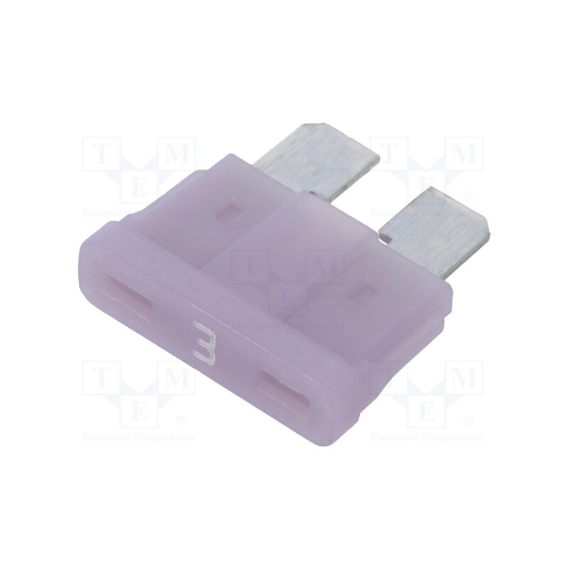 20 pcs : 340022-58V - Fuse: fuse, 3A, 58VDC, automotive, 19.3mm, tin alloy