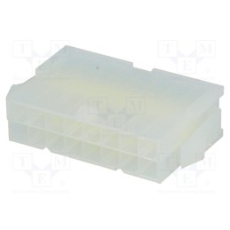 10 pcs : 39012161 - Plug, wire-wire, male, Mini-Fit Jr, 4.2mm, PIN: 16, w/o contacts