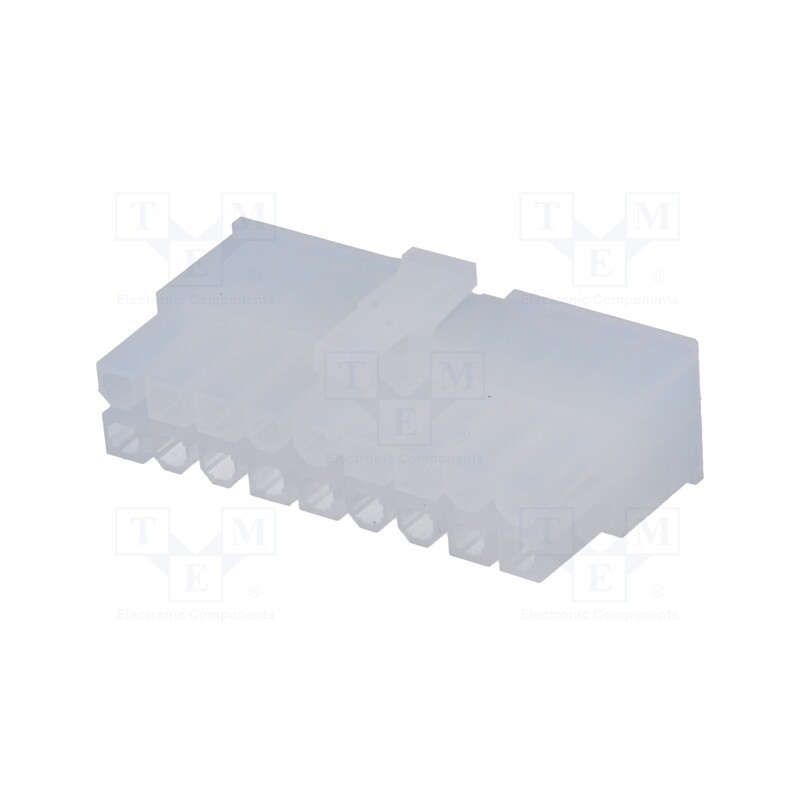 10 pcs : 39012180 - Plug, wire-wire/PCB, female, Mini-Fit Jr, 4.2mm, PIN: 18, for cable