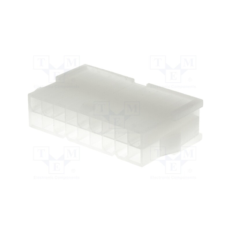 10 pcs : 39012181 - Plug, wire-wire, male, Mini-Fit Jr, 4.2mm, PIN: 18, w/o contacts