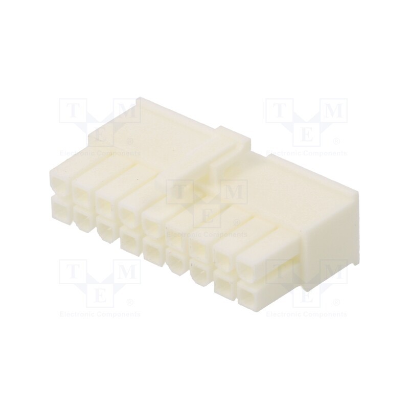 10 pcs : 39012185 - Plug, wire-wire/PCB, female, Mini-Fit Jr, 4.2mm, PIN: 18, for cable