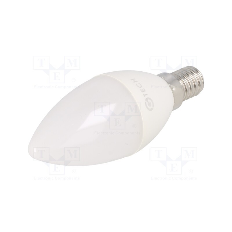 10 pcs : GT-C37WW5W-3 - LED lamp, warm white, E14, 230VAC, 5W, 180°, 3000K, 3pcs.