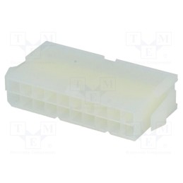 10 pcs : 39012201 - Plug, wire-wire, male, Mini-Fit Jr, 4.2mm, PIN: 20, w/o contacts