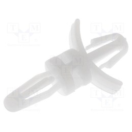 50 pcs : LCBS-4-01 - PCB distance, polyamide, L: 6.4mm, snap fastener, natural, UL94V-2