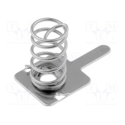 100 pcs : 223B - Spring contact, AAA,R03, Batt.no: 1, soldered, Contacts: steel