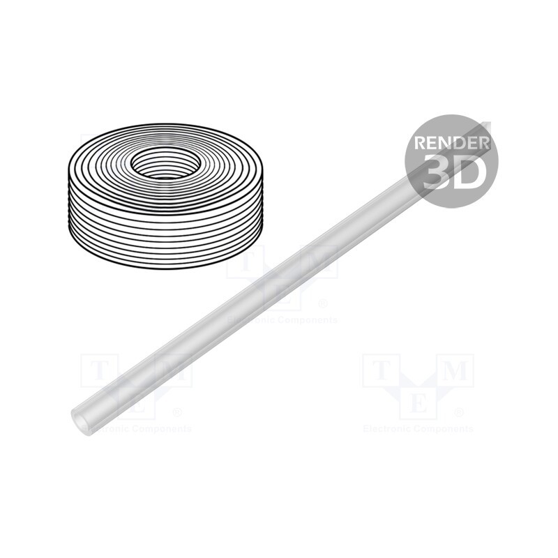20 m : 133038 - Pneumatic tubing, -0.95÷10bar, PUN-H, Tube in.diam: 1.2mm