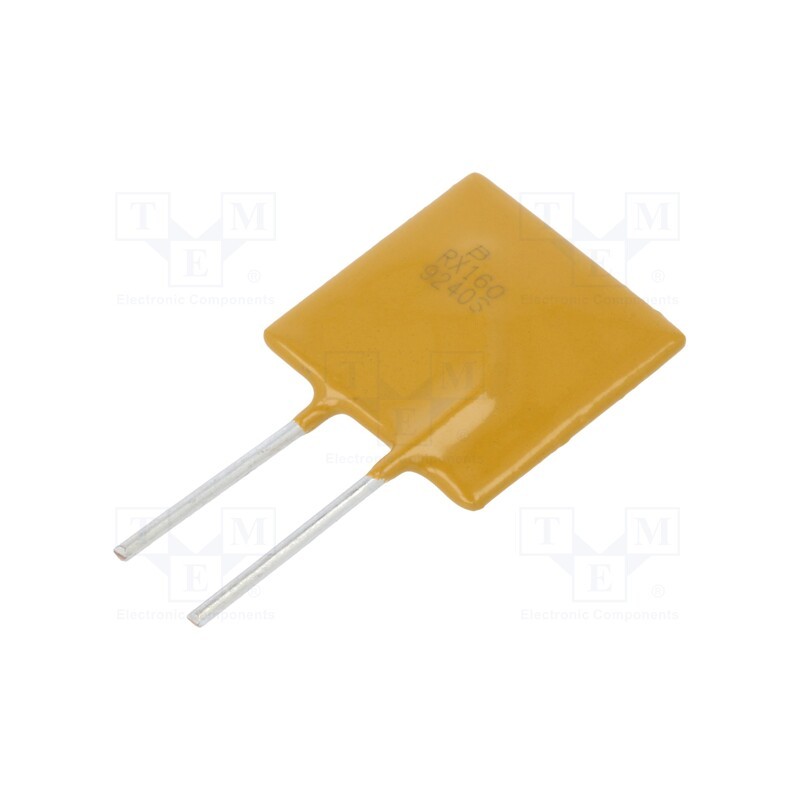 10 pcs : MF-RX160/72-0 - Fuse: PTC polymer, 1.6A, Imax: 40A, PCB,THT, MF-RX/72, bulk