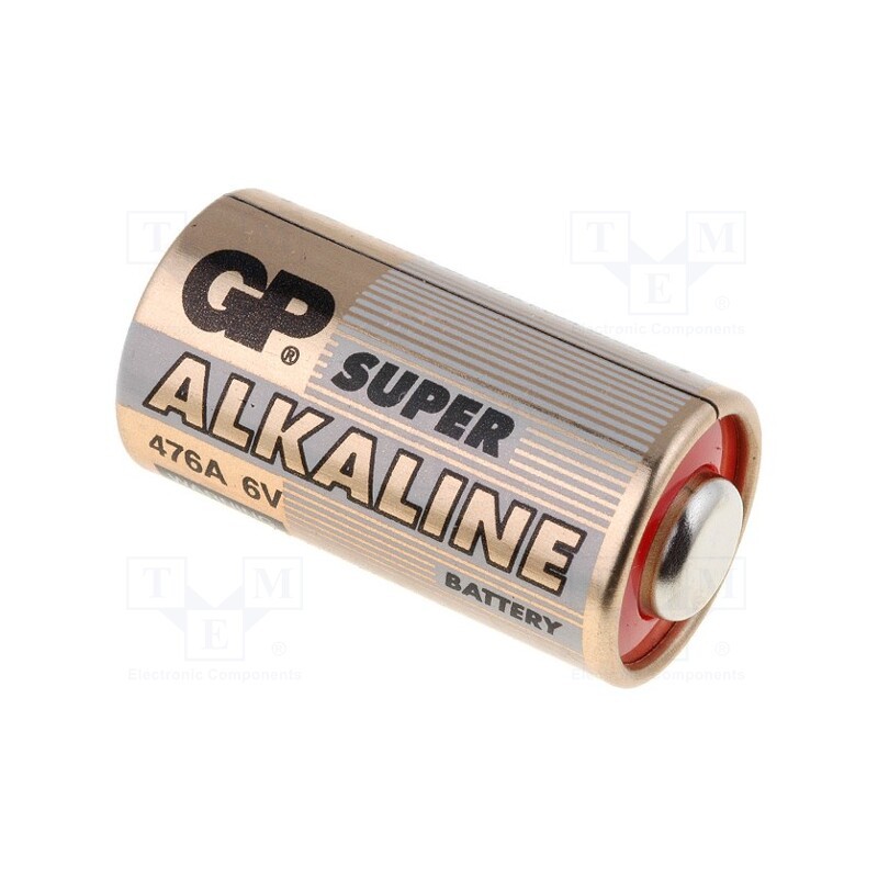 10 pcs : 476A - Battery: alkaline, 6V, 4LR44, non-rechargeable, Ø13x25mm, 1pcs.