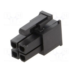 10 pcs : 39013045 - Plug, wire-wire/PCB, female, Mini-Fit Jr, 4.2mm, PIN: 4, for cable