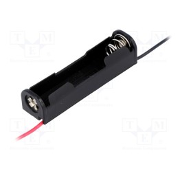10 pcs : 2467 - Holder, AAA,R3, Batt.no: 1, on panel, leads 150mm