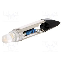 10 pcs : LW-T6.8-12AC/DC - LED lamp, white, T6,8, 12VDC, 12VAC