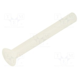 50 pcs : 8G202V50233 - Screw, M3x25, 0.5, Head: countersunk, slotted, 1mm, polyamide