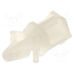 50 pcs : CS-10 - PCB distance, L: 9.6mm, Plate mount.hole dia: 4mm, natural