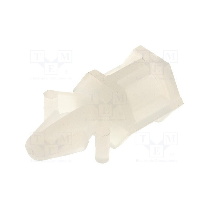 50 pcs : CS-10 - PCB distance, L: 9.6mm, Plate mount.hole dia: 4mm, natural