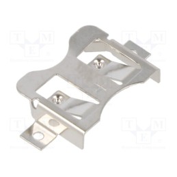 10 pcs : SMTM 1225 - Clip, BR1225,CR1225,DL1225, Batt.no: 1, horizontal,SMD