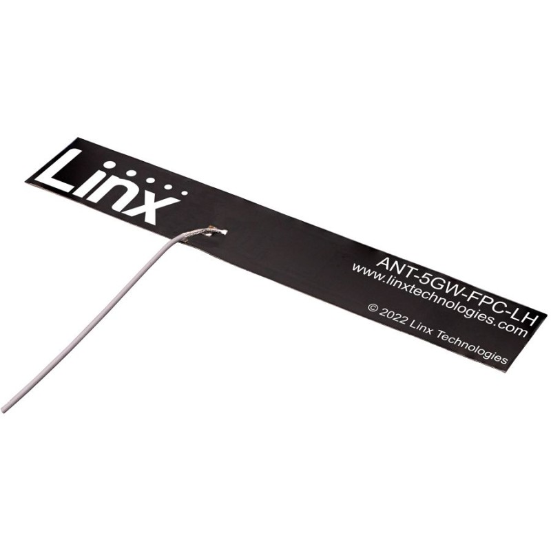 2 pcs - Linx ANT-5GW-FPC-LH100M4 Plate Omnidirectional Antenna with MHF4 Connector, 4G, 5G, NB IoT