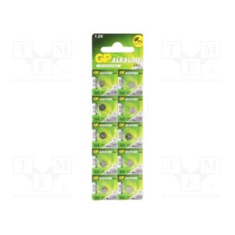 10 set : 164-U10 - Battery: alkaline, 1.5V, coin,R621,SR60, non-rechargeable, 10pcs.