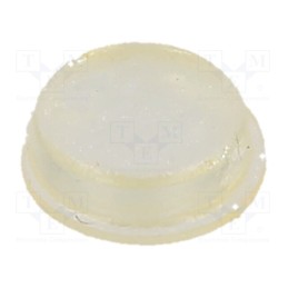 50 pcs : 780-C - Self-adhesive foot, Ø: 9.5mm, H: 3.2mm, transparent, polyurethane