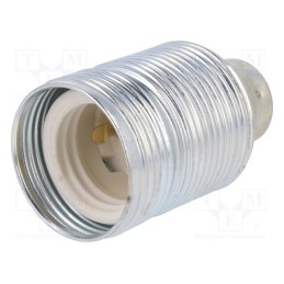 10 pcs : D.ON19 - Lampholder: for lamp, E27, Ø: 38mm, Mat: steel, L: 50mm
