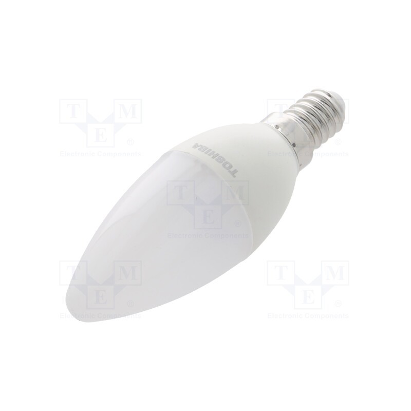 10 pcs : DELS-CD3400514DE51 - LED lamp, warm white, E14, 230VAC, 470lm, 5W, 240°, 3000K, CRImin: 80