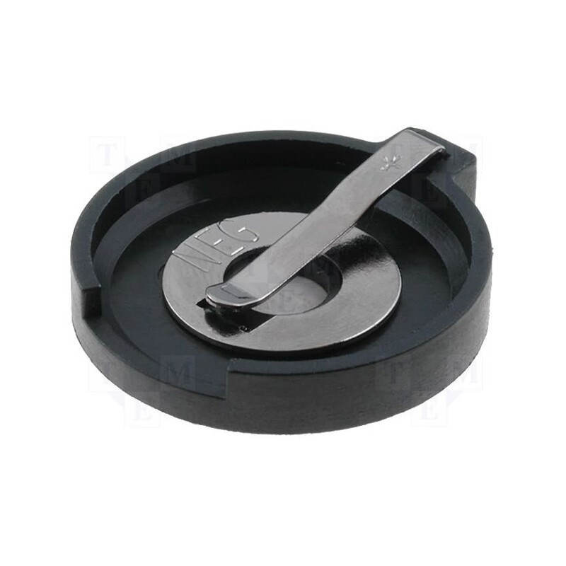 10 pcs : 106 - Socket, Batt.no: 1, horizontal,THT, H: 5.9mm, Ø: 20mm