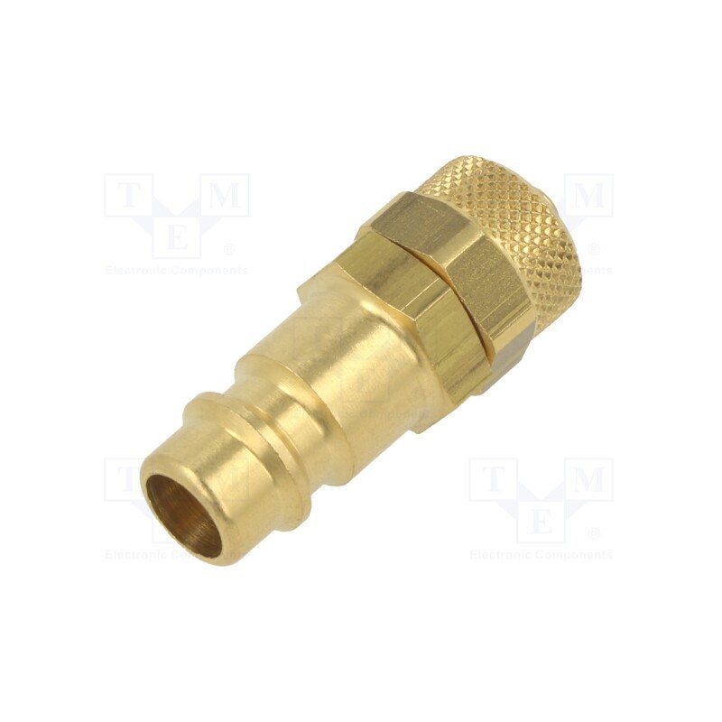 10 pcs : K26 WK46 - Connector, connector pipe, 0÷35bar, brass, NW 7,2,hose 4x6mm