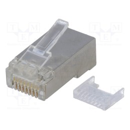 10 pcs : 391J00039X - Plug, RJ45, PIN: 8, Cat: 5e, shielded,with conductor guide