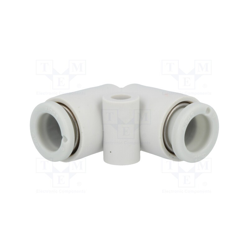 10 pcs : KQ2L06-00A - Push-in fitting, angled 90°, -1÷10bar, polypropylene, -5÷60°C