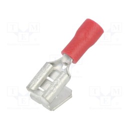 50 pcs : 3925S - Terminal: flat, 6.3mm, 0.8mm, female/male, 0.5÷1mm2, crimped, red