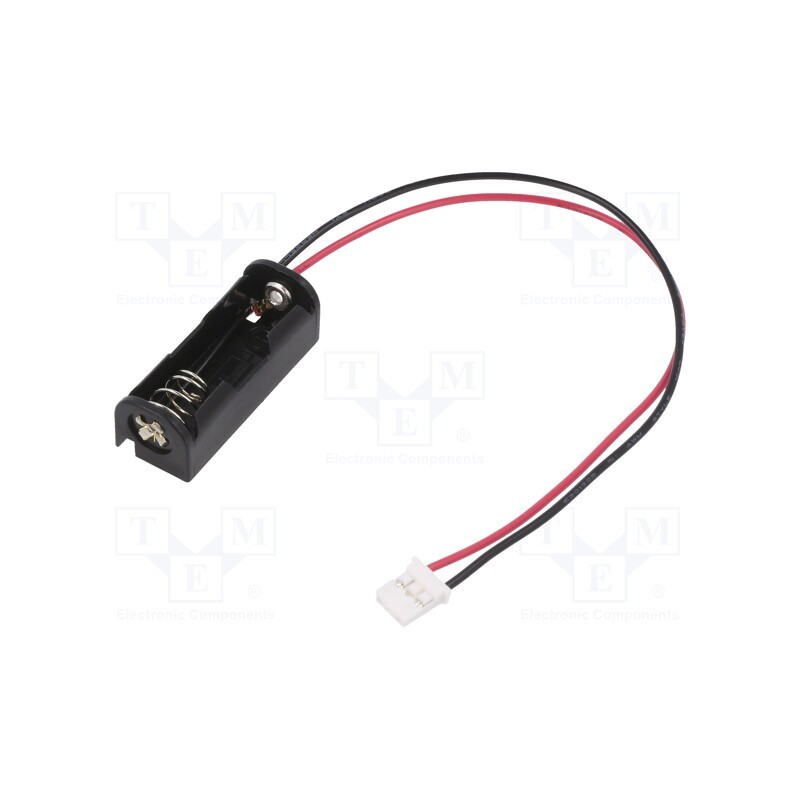10 pcs : 2471CN - Holder, N, Batt.no: 1, 3pin,leads 150mm,terminal