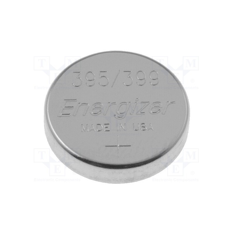 10 pcs : 395/399 - Battery: silver, 1.55V, 395,coin, 54mAh, non-rechargeable