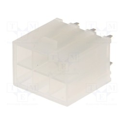 10 pcs : 39281063 - Socket, wire-board, male, Mini-Fit Jr, 4.2mm, PIN: 6, THT, 9A, tinned