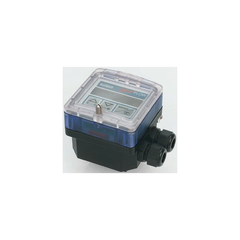 1 pcs - Burkert Compact Mount Flow Controller, Analogue, Pulse, Relay, Totalizer Output, 12 - 30 V dc, DN 15 - 50