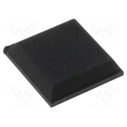 50 pcs : FIX-SF-007 - Self-adhesive foot, black, rubber, A: 10.5mm, B: 8.6mm, C: 2.5mm