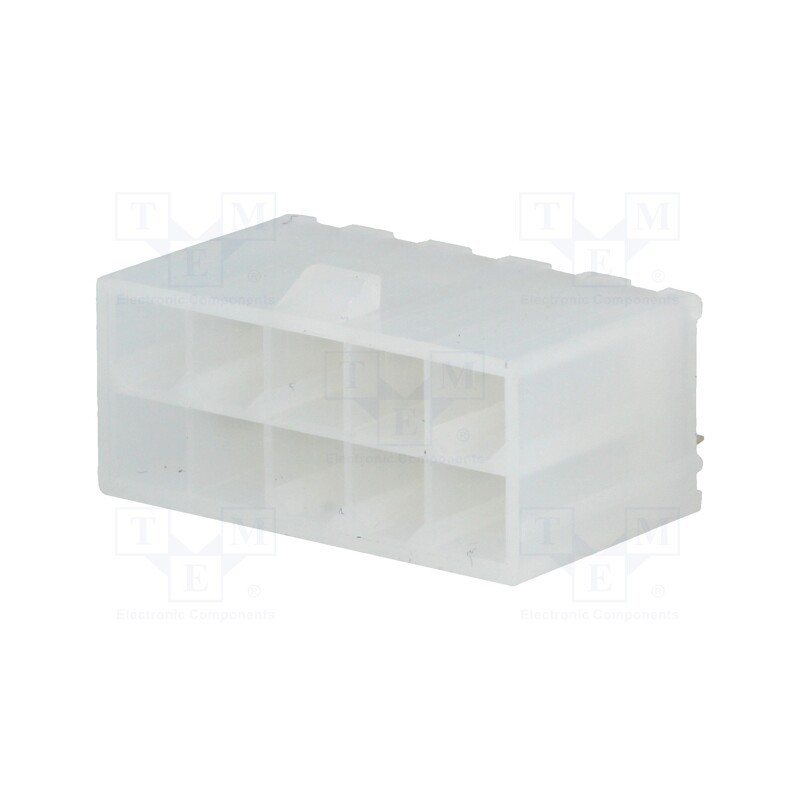 10 pcs : 39281103 - Socket, wire-board, male, Mini-Fit Jr, 4.2mm, PIN: 10, THT, 9A