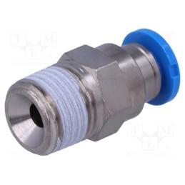 10 pcs : 153001 - Push-in fitting, straight, -0.95÷6bar, Gasket: NBR rubber, QS